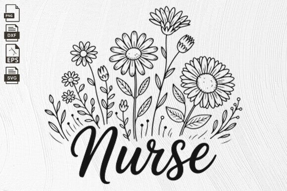 A Nurse Florals Design for Real-World Embroidery
