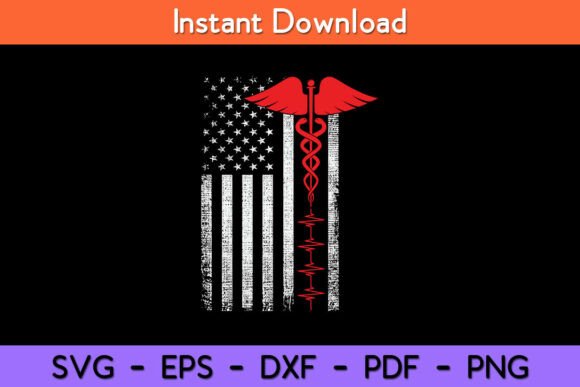A Review of the Thin Red Line USA Flag Nurse SVG Design