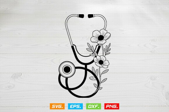 Evaluating the Stethoscope Floral Nurse SVG for Embroidery Projects