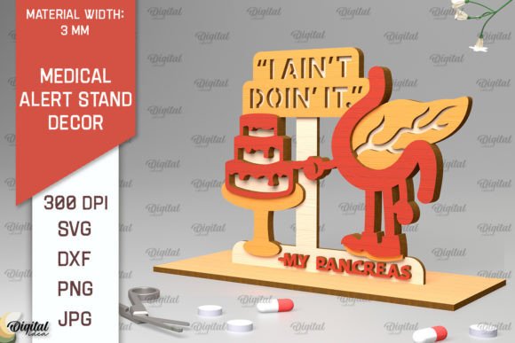 Pancreas Medical Alert Stand: A Unique Embroidery Design